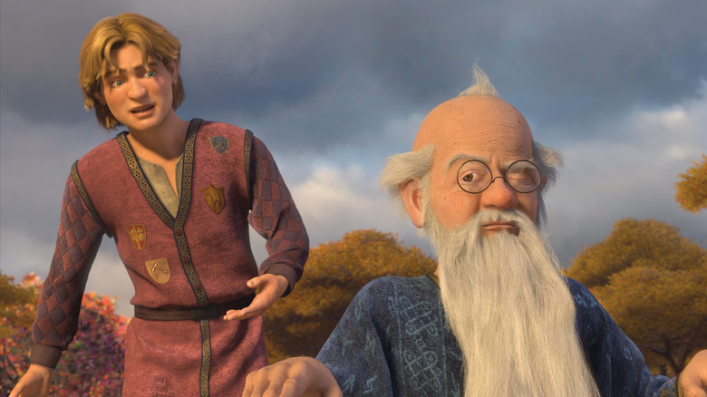 Arthur talking to Merlin