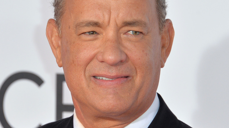 Tom Hanks smiles at the 2017 People's Choice Awards