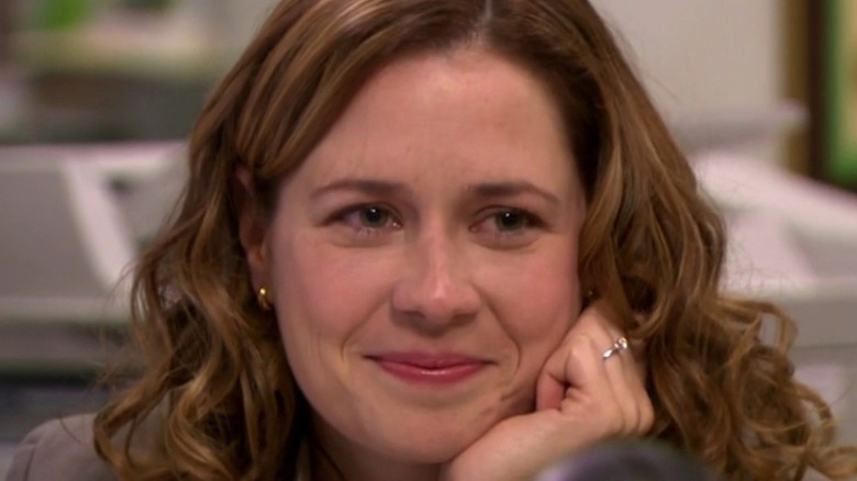 Pam Beesley smiling 