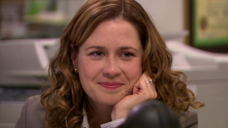 Pam Beesley smiling