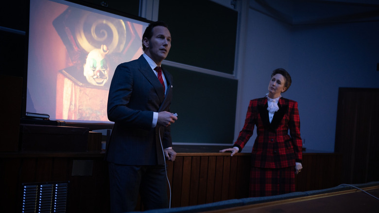 Ed and Lorraine Warren giving a talk (2025)