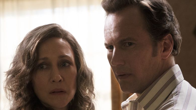 Vera Farmiga and Patrick Wilson in "The Conjuring: The Devil Made Me Do It"