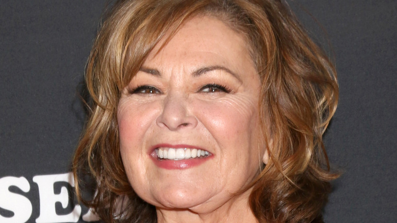 Roseanne Barr smiling