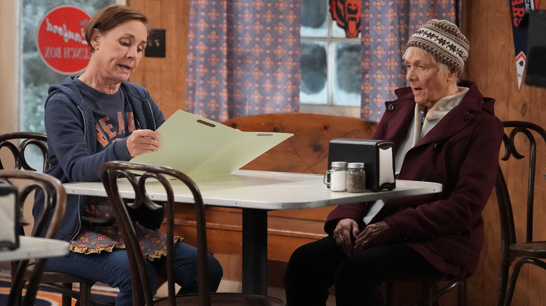 Jackie and Bev talking
