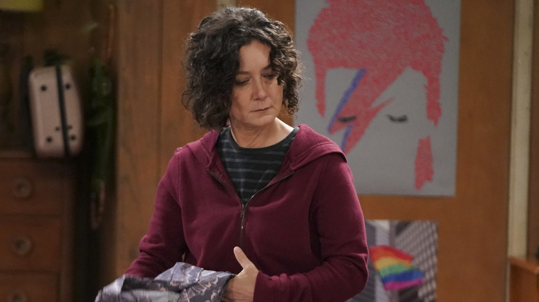 Darlene is dismayed (by how yellow her makeup is)