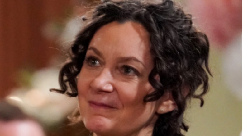 Sara Gilbert as Darlene Conner smiling