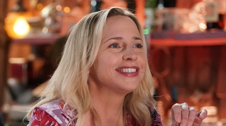 Lecy Goranson as Becky smiling on The Conners