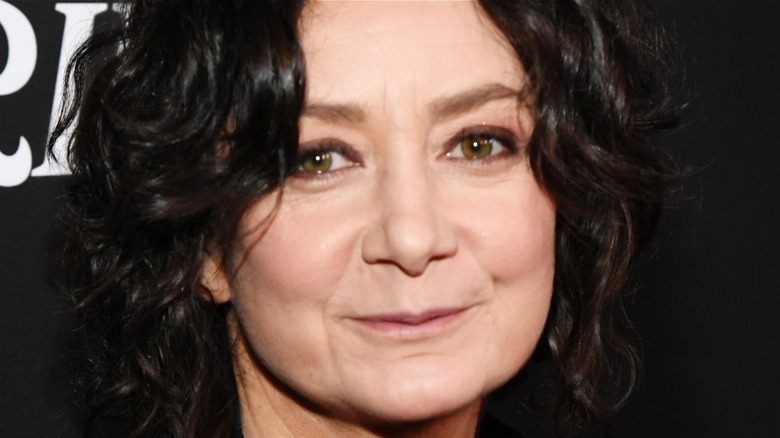 Sara Gilbert smiling