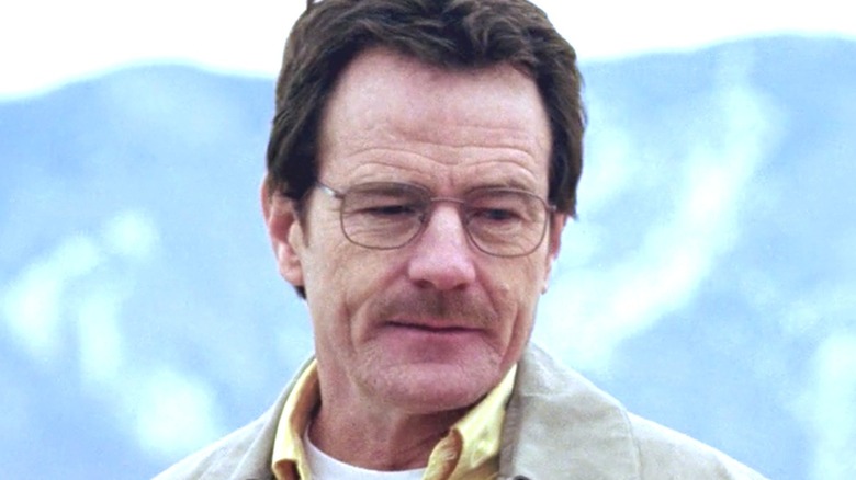 Walter White looking upset