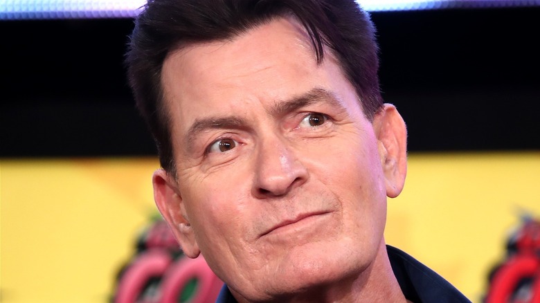 Charlie Sheen contemplating life
