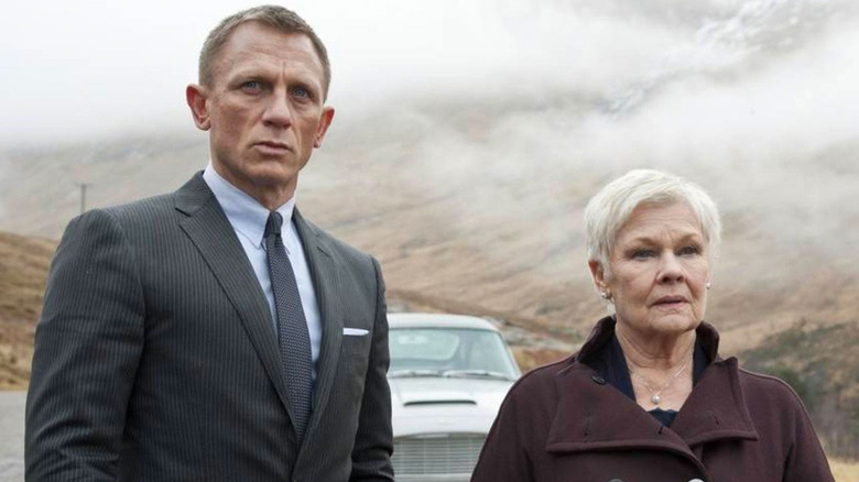 Daniel Craig as James Bond and Judi Dench as M