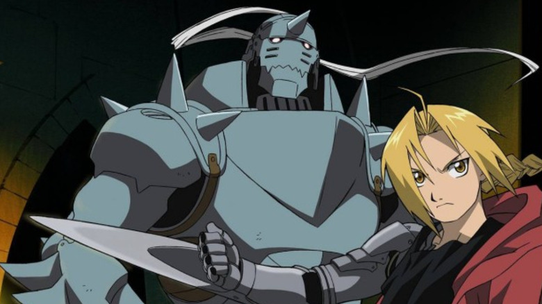 Alphonse and Edward posing