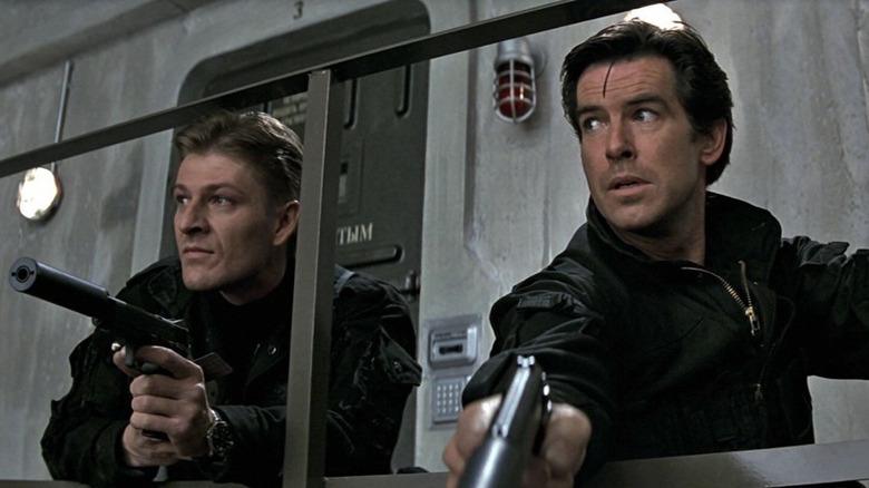 006 and 007 sneaking on submarine