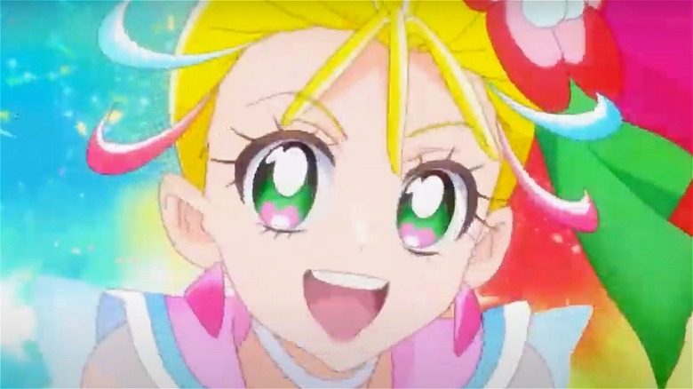 Pretty Cure hero smiling
