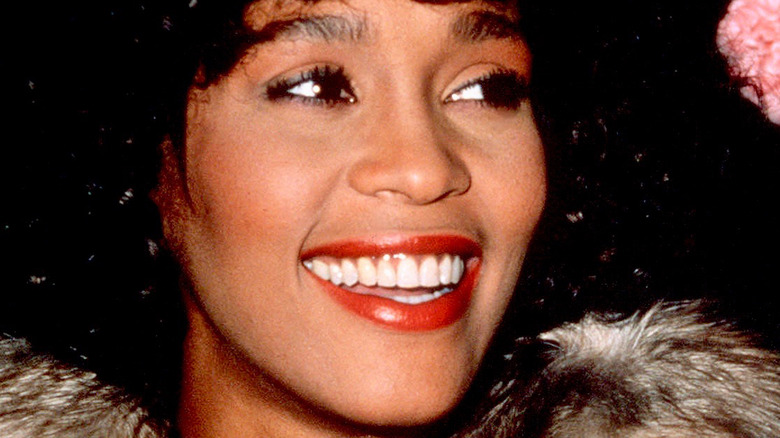 Whitney Houston poses in 1988.