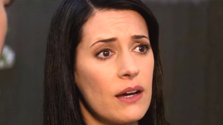 Emily Prentiss looking concerned on Criminal Minds