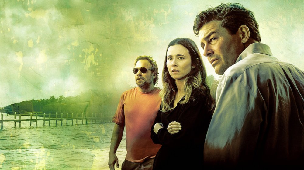 Norbert Leo Butz, Linda Cardellini, and Kyle Chandler in Bloodline promo materials