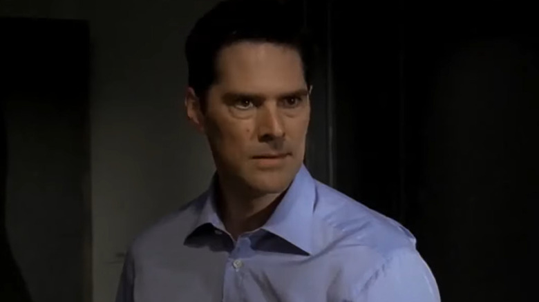 Aaron Hotchner looking angry