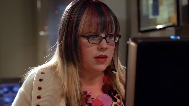 Penelope Garcia looking at computer