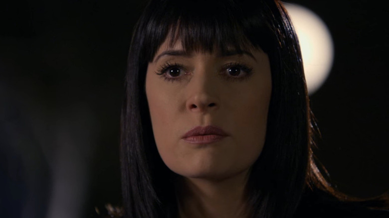 Emily Prentiss with bangs on Criminal Minds
