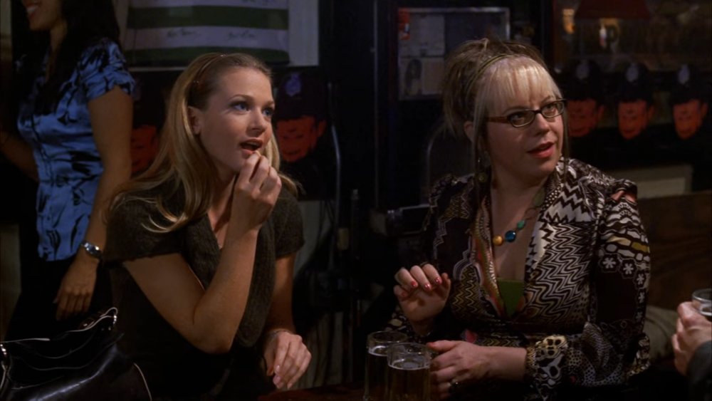 A.J. Cook as JJ Jareau and Kirsten Vangsness as Penelope Garcia on Criminal Minds