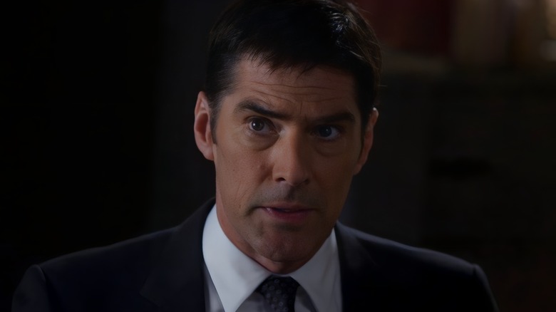 Hotch speaking intensely