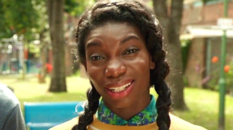 Michaela Coel as Tracey in Chewing Gum