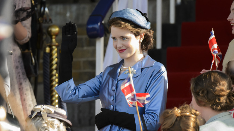 Queen Elizabeth II smiling with