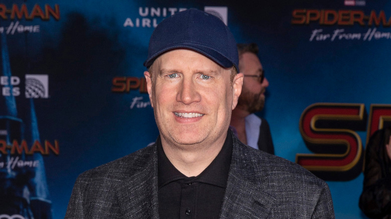 Kevin Feige smiling at premiere