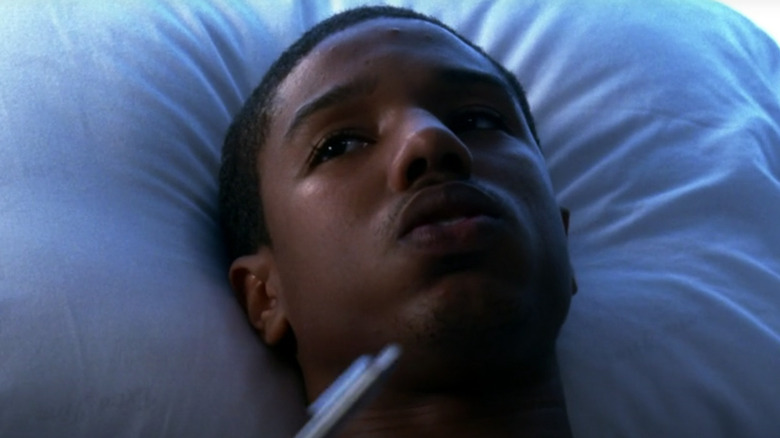 Michael B. Jordan on csi in bed 