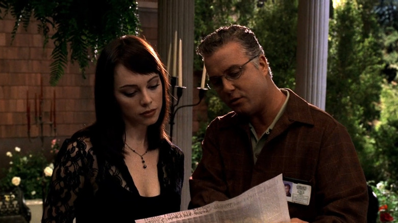 Grissom and Heather talking