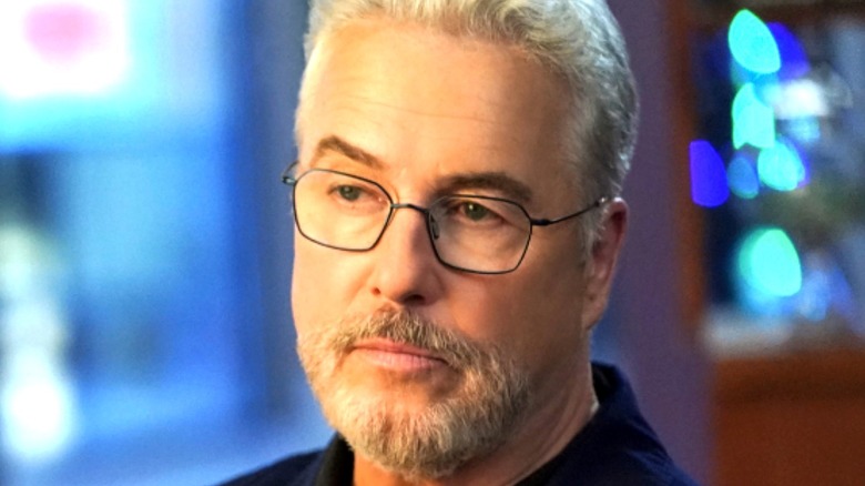 Gil Grissom in looking serious