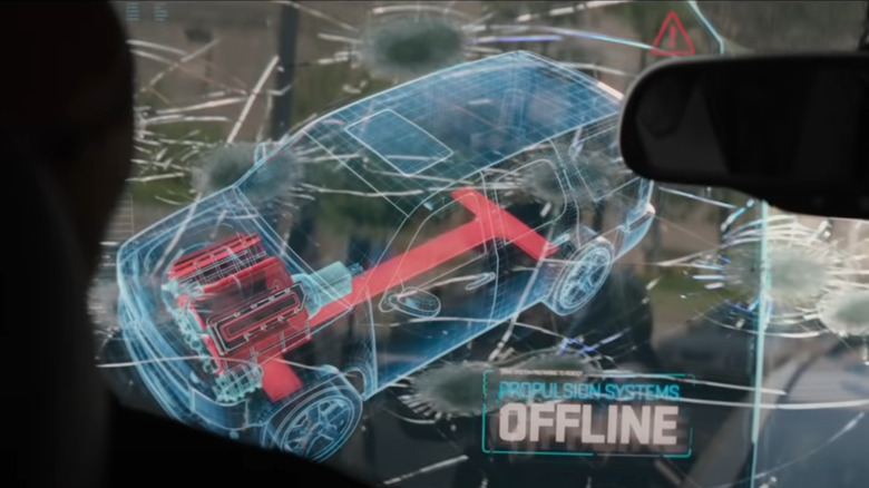 Nick Fury's car helps him out in Winter Soldier