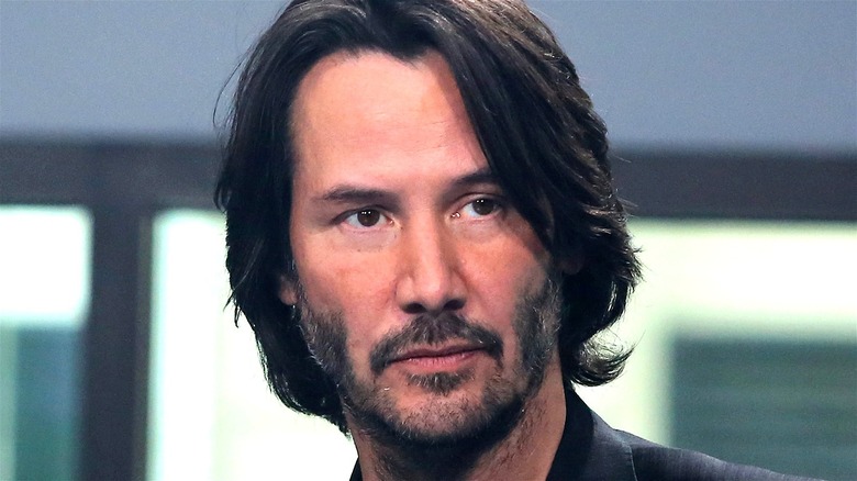 Keanu Reeves in closeup 