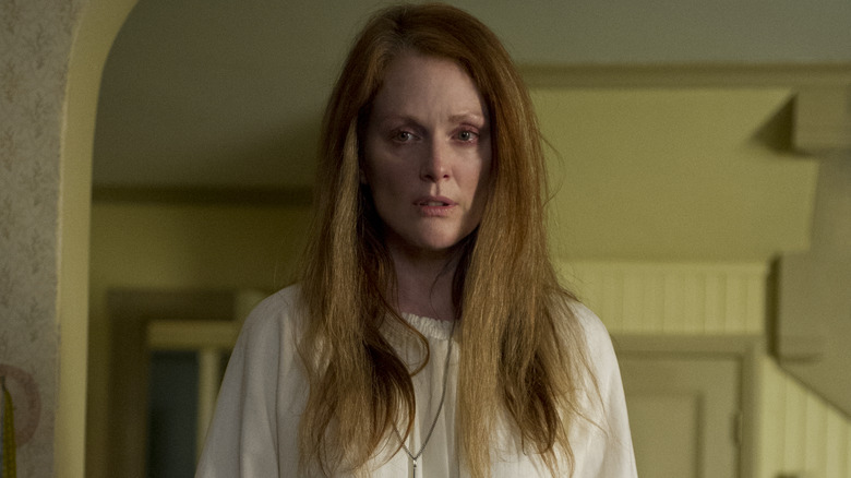 Margaret White wields scissors