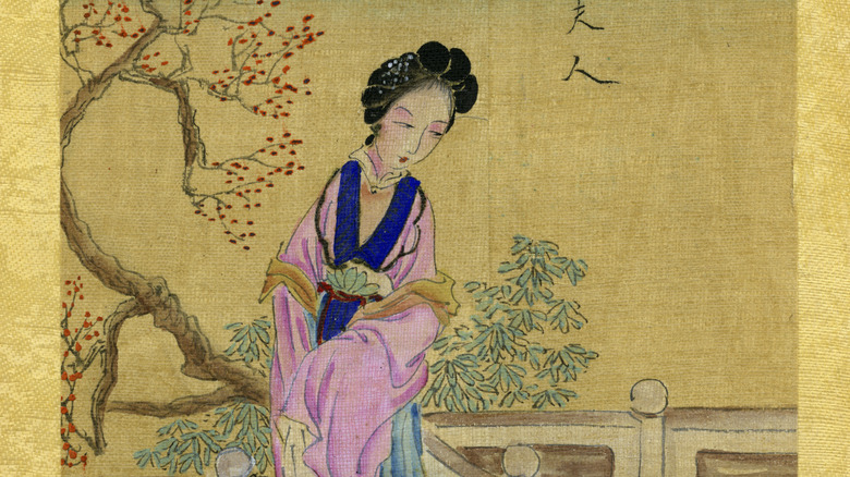 illustration of Chinese woman