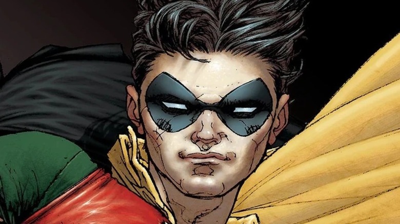 Robin smirking
