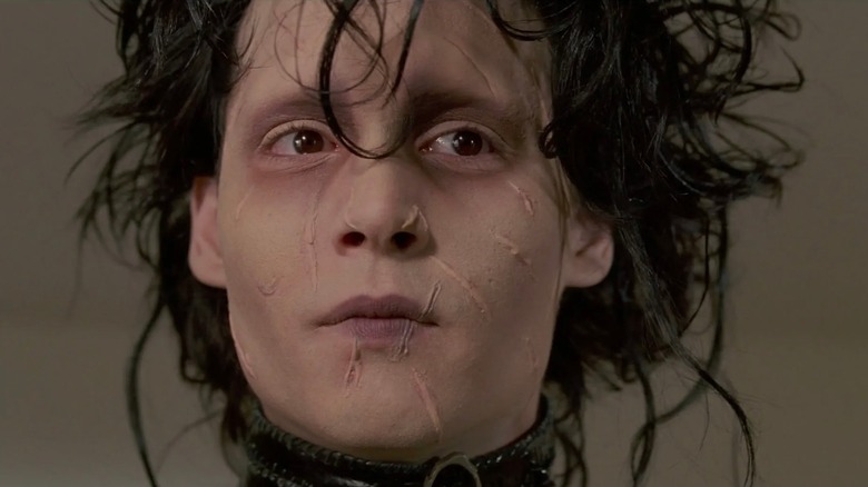 Edward Scissorhands looking pensive