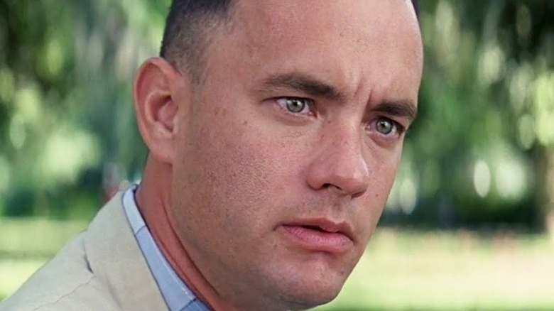 Forrest talking to stranger