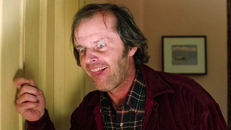 Jack Torrance smiles in close-up