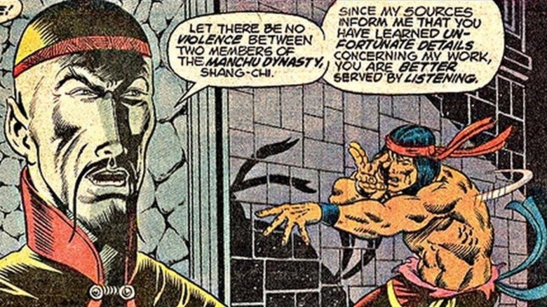 Fu Manchu warning Shang-Chi