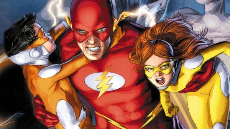 Wally carrying his children