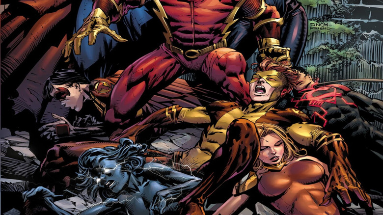Johnny Quick grinning menacingly