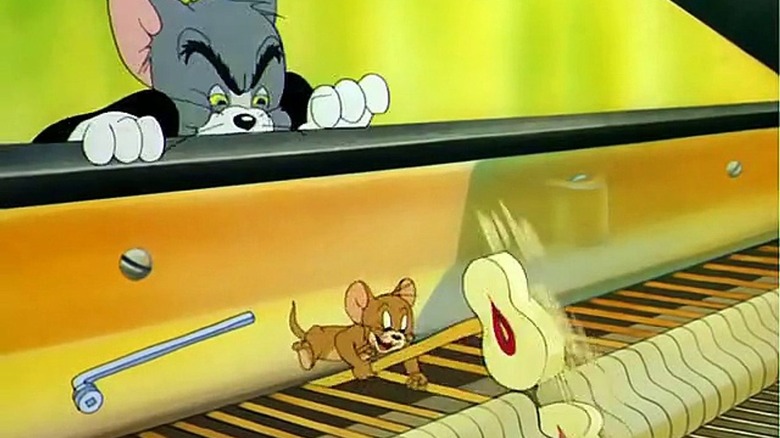 Jerry plays the piano