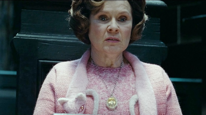 Umbridge wearing the locket