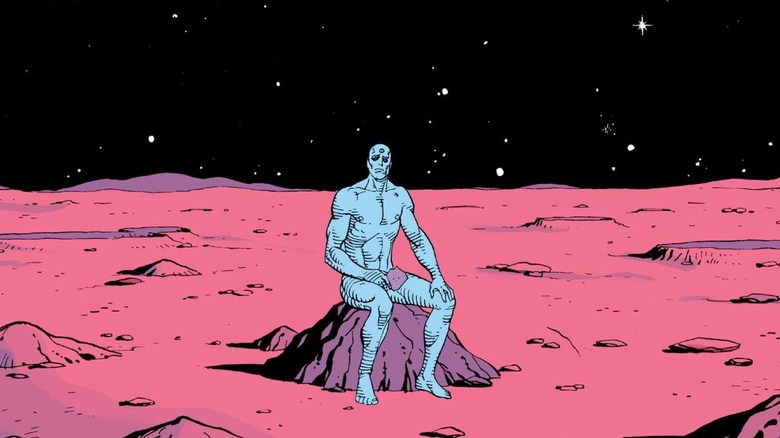 Dr. Manhattan alone on Mars