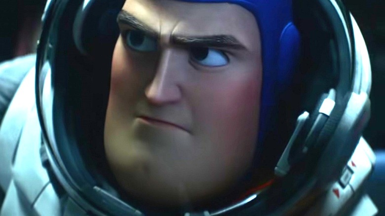 Buzz looking determined in Lightyear