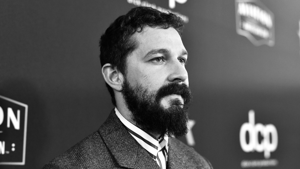 Shia LaBeouf red carpet monochrome