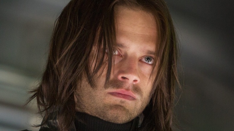 Sebastian Stan glares