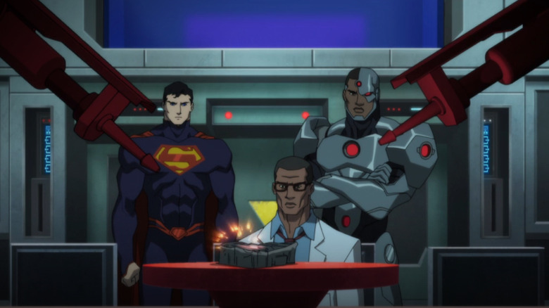 Silas Stone investigates alien technology in The Death of Superman